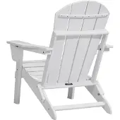 Vevor Adirondack -tuoli muovista, 2 kpl:n sarja, kaikkiin sääolosuhteisiin soveltuva kannettava taittuva tulisijatuoli, ulkokäyttöön tarkoitettu Adirondack-patiotuoli kupinpidikkeellä, rentouttava käs
