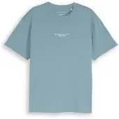 Tom Tailor Relaxed Printed T-Shirt - Blue - S