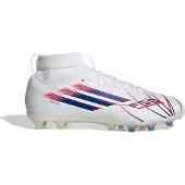 Adidas F50 Sparkfusion League Mid Cut FG/AG Icon Takeover - Valkoinen/Sininen/Lucid Red Tyttö, koko 35
