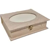 Playwood Wooden Box Book Shape with Photo Frame