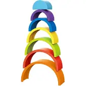 Toi-Toys Little Stars Baby Stacking Tower Rainbow 7pcs.
