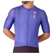 Castelli Drittone Logo -lyhythihainen pyöräilypaita ultraviolet/rosa giro miehet