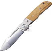 MKM-Maniago Knife Makers Clap Linerlock Natural Micarta