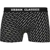 Urban Classics Bokserishortsit tummanvihreä / musta / valkoinen