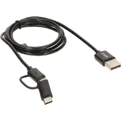 Schwaiger CK 3112 USB cable USB 2.0 1 m USB A Micro-USB B Black (CK3112533)