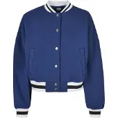 Urban Classics Collegetakki taivaansininen / musta / valkoinen