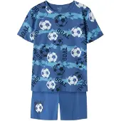 Name it Nkmnightset Ss Delft Football Noos - Blue - 86-92