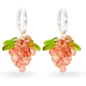 ANNELE Raspberry Jelly in Silver -korvakorut hopea