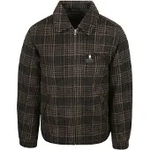 Superdry for man. M5012203A Wool Blend Check Ranch Jacket brown (L), Casual