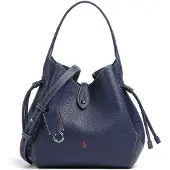 Ralph Lauren for woman. 428978571001 Polo Play navy blue drawstring bag (OSFA), Casual, Leather