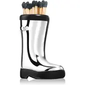 PADDYWAX Cowboy Boot Match Holder tulitikut Chrome Metallic 25 kpl