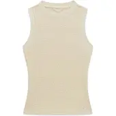 GUESS for woman. W6GP14K2940 Top Francine Smock Hotfix beige (S), Polyester, Sleeveless / Straps