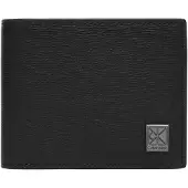 Calvin Klein Kukkaro 'Textured Emblem Coin Pocket' musta