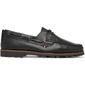 Tommy Hilfiger Hilfiger Light Lth Boat Shoe - Black - 45