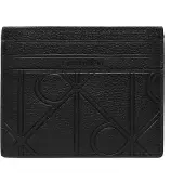Calvin Klein Kotelo 'Full-grain RFID Zip Cardholder' musta
