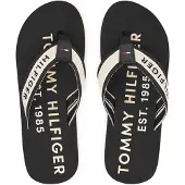 Tommy Hilfiger Varvastossut musta / valkoinen