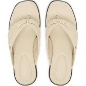 Tommy Hilfiger Elevated Toe Post Lth Sandal - Cream - 40