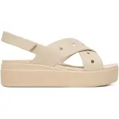 Crocs Brooklyn 4U Cross Strap Sandal - Beige - 37/38