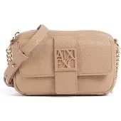 Armani Exchange for woman. XW000324AF11902U6149 Mini shoulder bag with beige logo (OSFA), Casual, Polyester
