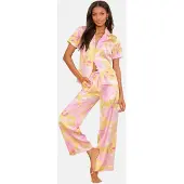 Lipsy Pyjama keltainen / vaaleanpunainen / roosa