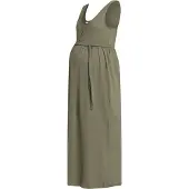 Mamalicious Mlivy Lia Sl Jrs Ankle Dress 2F Noos - Khaki green - XS