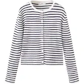Mango Stripped Knit Cardigan - Navy - 7-8