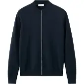 Mango Comfort Stretch Knit Cardigan - Navy - XL