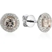 Lykken Elegance valkokultaiset timanttikorvakorut x 0.12 ct