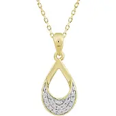 Lykken Elegance keltakultainen timanttiriipus x 0.05 ct