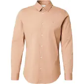 Calvin Klein Solid Stretch Slim Fit Pitkähihainen Kauluspaita