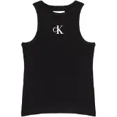 Calvin Klein Jeans Ck Logo Tank Top - Black - 128