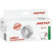 Meto Price labels 26x16 white 6 rls/1000