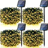 Hobby Hall Aurinkokäyttöiset LED-valonauhat Joulukoristeeksi, Šiltai balta