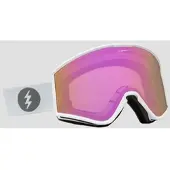 Electric EK1 Matte White Laskettelulasit pink chrome Koko Uni
