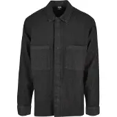 Urban Classics Oversized Denim Pocket Pitkähihainen Kauluspaita
