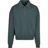 Urban Classics Shirt Collar Collegepaita Puolivetoketjulla