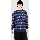 Santa Cruz Wired Knit Crew Neule midnight blue Koko S