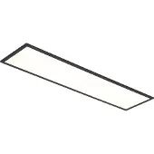 QAZQA LED-paneeli musta suorakulmainen sis. LED 3-vaihe himmennettävä - Reeves