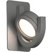 MANTRA Iguazú seinävalaisin GX53 18cm IP54 grafiitinharmaa