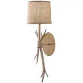 Mantra-Iluminacion Sabina seinävalaisin E27 65,6cm ruskea/puu
