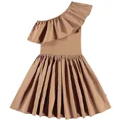 Molo Chloey Short Sleeve Dress Sandalwood 98/104 cm Ruskea 98/104 cm Tytöt