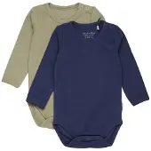 Minymo Body Ls (2-Pack) - Navy - 56