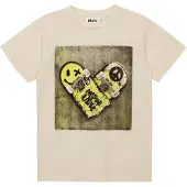 Molo GOTS Riley T-paita I Heart Skate 104cm Beige 104 cm Pojat