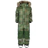 Didriksons Polarbjörnen Winter Coveralls Pine Green 110 cm Vihreä 110 cm Pojat, Tytöt