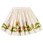 Molo Bonnie Skirt Dandelion Border 158/164 cm Beige 158/164 cm Tytöt