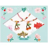 Djeco You & Me - Tila And Cherries Rannekkeet Kit Multi Multi-Onesize Punainen One Size Pojat, Tytöt