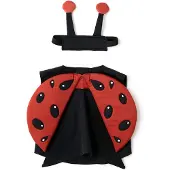 Kids Concept Dress-Up Ladybug Black Red Black Red One Size Musta One Size Pojat, Tytöt