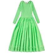 Molo Cibelle Long-Sleeved Dress Green Vibes 110/116 cm Vihreä 110/116 cm Tytöt