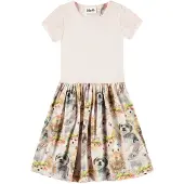 Molo Cissa Short-Sleeved Dress Festival Friends 146/152 cm Vaaleanpunainen 146/152 cm Tytöt