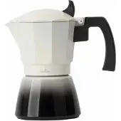 Jata HCAF2409, Mokkapannu, 0,45 L, musta, Valkoinen, Alumiini, 9 kuppia, 101,5 mm